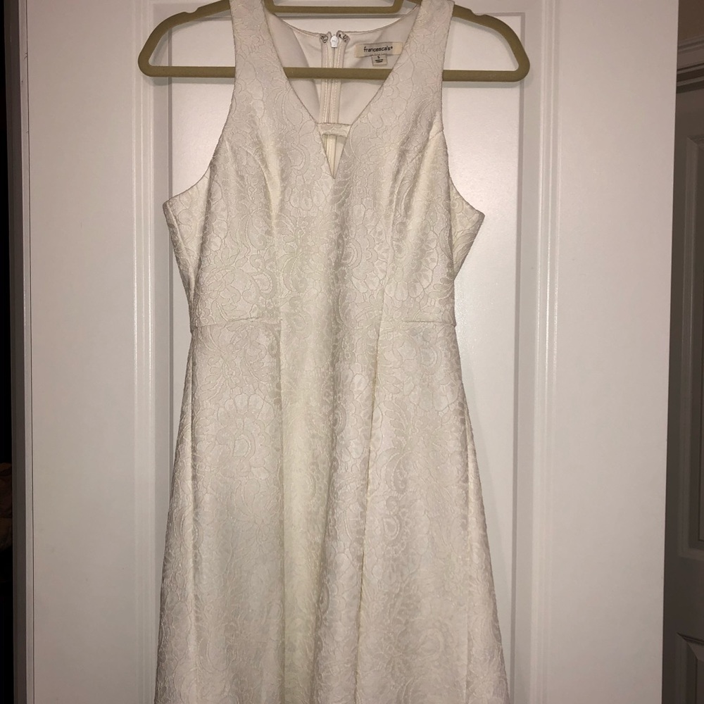 Francescas white lace dress
